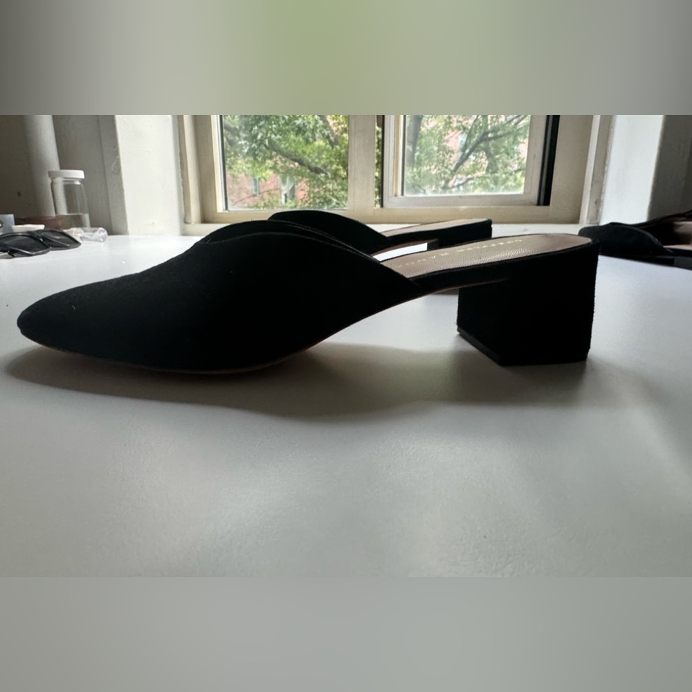 Mules Low Heels Suede all-leather Loeffler Randall made in Italy like new